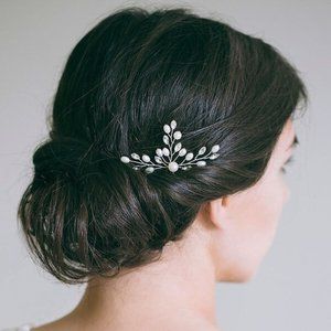 NEW 2 beaded bridal hair pins